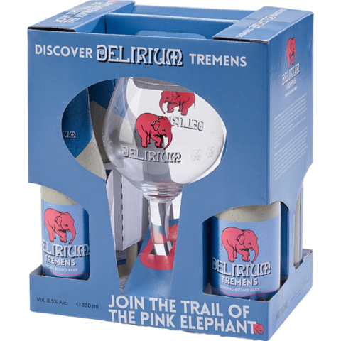 ESTUCHE DELIRIUM TREMENS 4*33 + 1 VASO