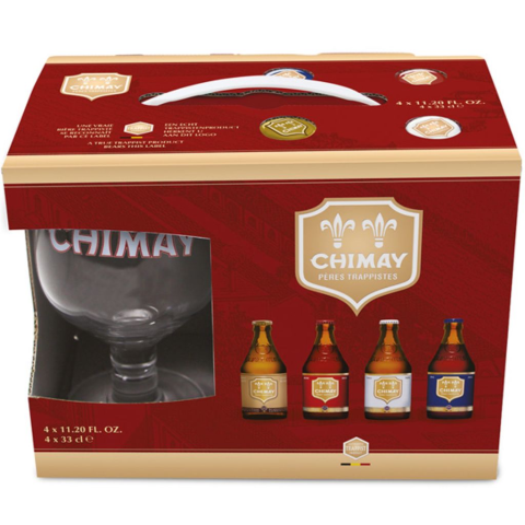 ESTUCHE CHIMAY SAMPLER  4*33 + 1 VASO