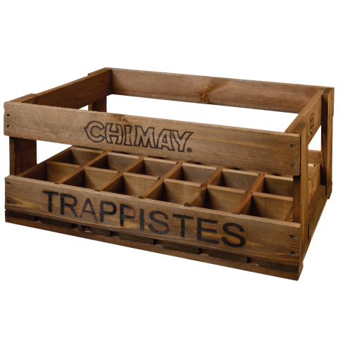 CAJA DE MADERA CHIMAY 24 X 33CL