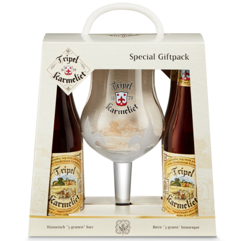 ESTUCHE KARMELIET TRIPLE 4*33CL + 1 VASO