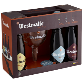 ESTUCHE WESTMALLE 3*33 CL + 1 VASO