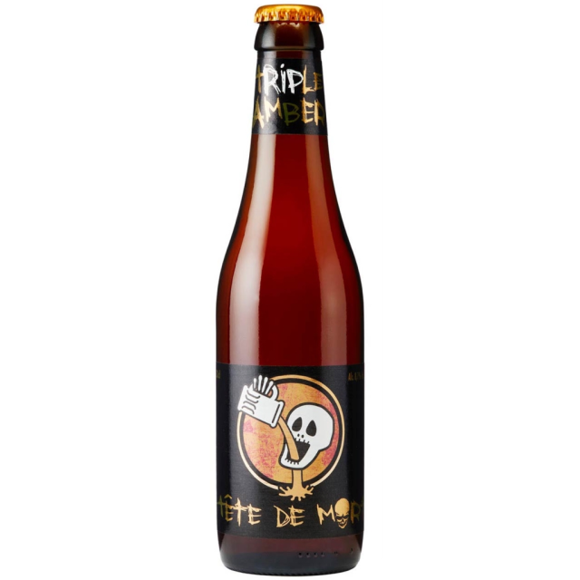 TETE DE MORT TRIPLE AMBER 33CL