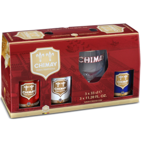 ESTUCHE CHIMAY TRILOGY 3*33 CL + 1 VASO