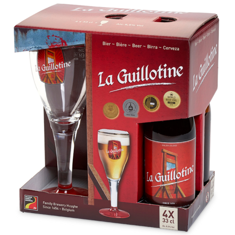 ESTUCHE LA GUILLOTINE 4*33 + 1 VASO